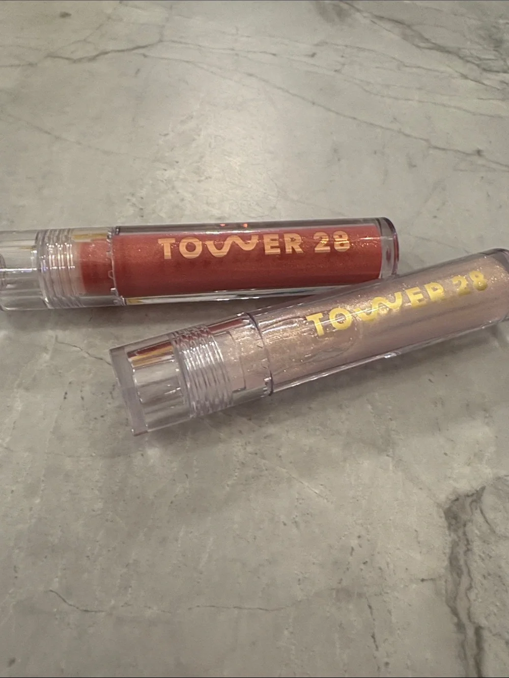 Tower 28 Iced Pistachio & Magic limited edition lip glosses
